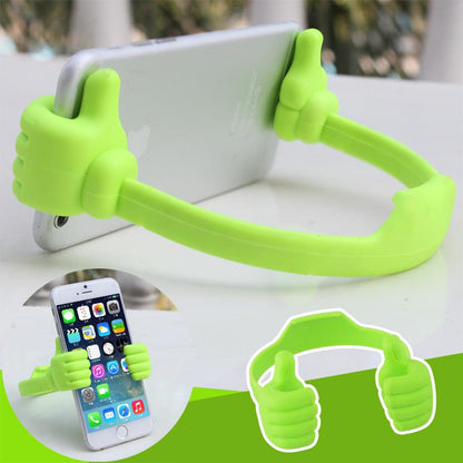 Thumbs Up Phone Stand Flexible Plastic 3.7 x 4.5 Inches