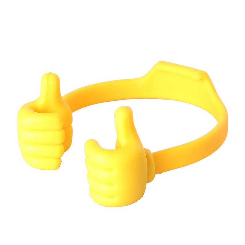Thumbs Up Phone Stand Flexible Plastic 3.7 x 4.5 Inches