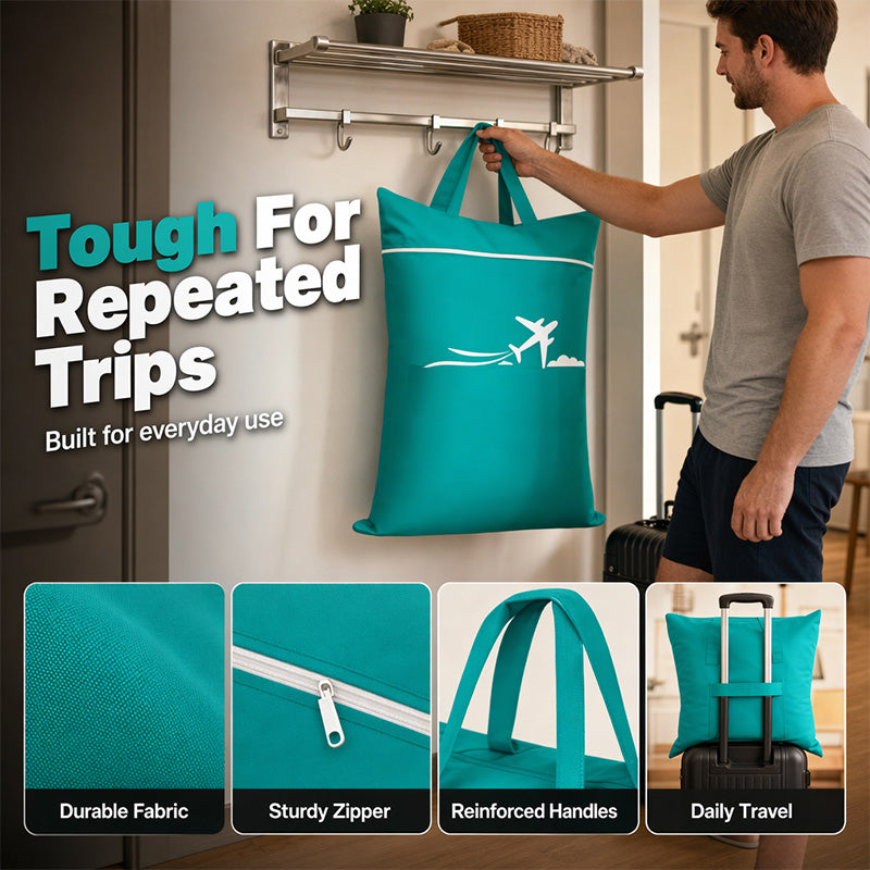 Travel Laundry Bag Oxford Cloth 18.1 x 22.8 Inches Set of 3