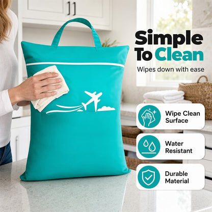 Travel Laundry Bag Oxford Cloth 18.1 x 22.8 Inches Set of 3