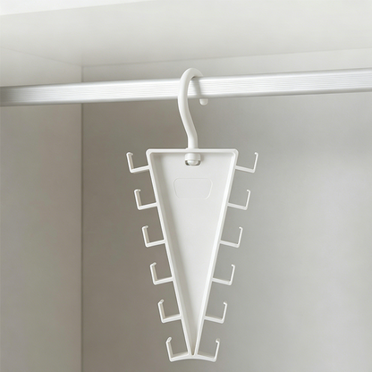 Triangle Closet Organizer Hanger with Rotating Hook 10.2 Inch