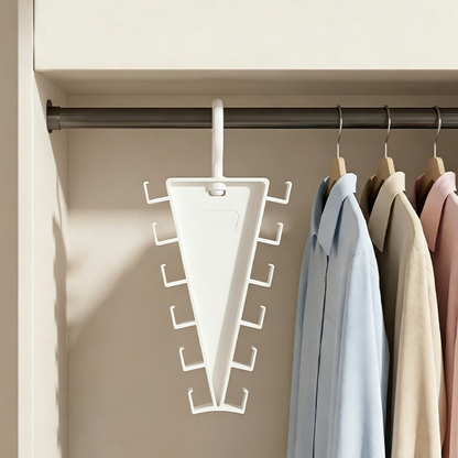 Triangle Closet Organizer Hanger with Rotating Hook 10.2 Inch