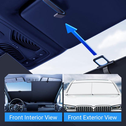 Two Panel Front Windshield Sun Shade Set of 2