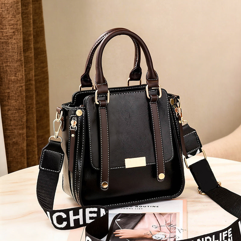 Vintage Crossbody Handbag PU 8.3 x 4.3 x 8.3 Inches