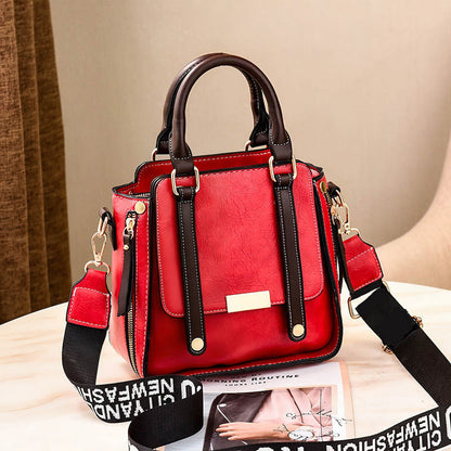 Vintage Crossbody Handbag PU 8.3 x 4.3 x 8.3 Inches