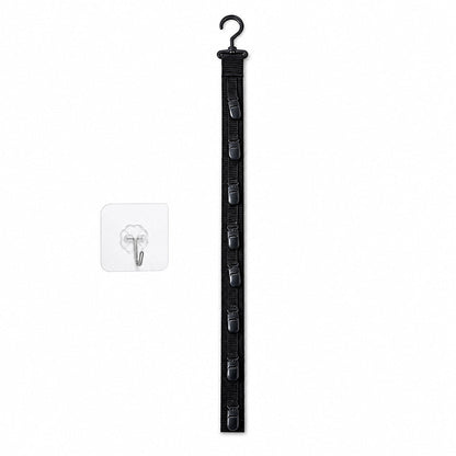 Wall Hanging Hat Organizer with 8 Clips Set of 3