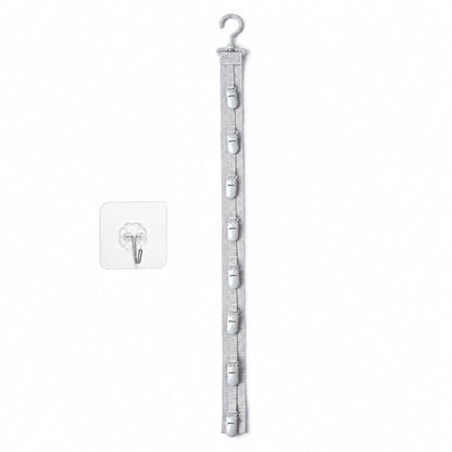 Wall Hanging Hat Organizer with 8 Clips Set of 3