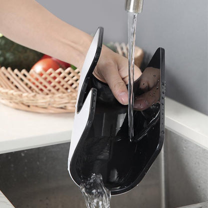Wall Mounted Pot Lid Rack with 4 Hooks No Drill 6.4 x 8 Inch