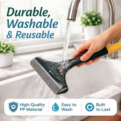 Window Screen Cleaning Brush 2 in 1 Wet and Dry Set of 2