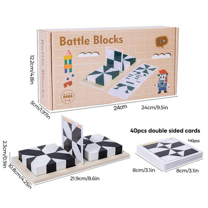 Wooden Hidden Block Puzzle with Challenge Cards Set of 3